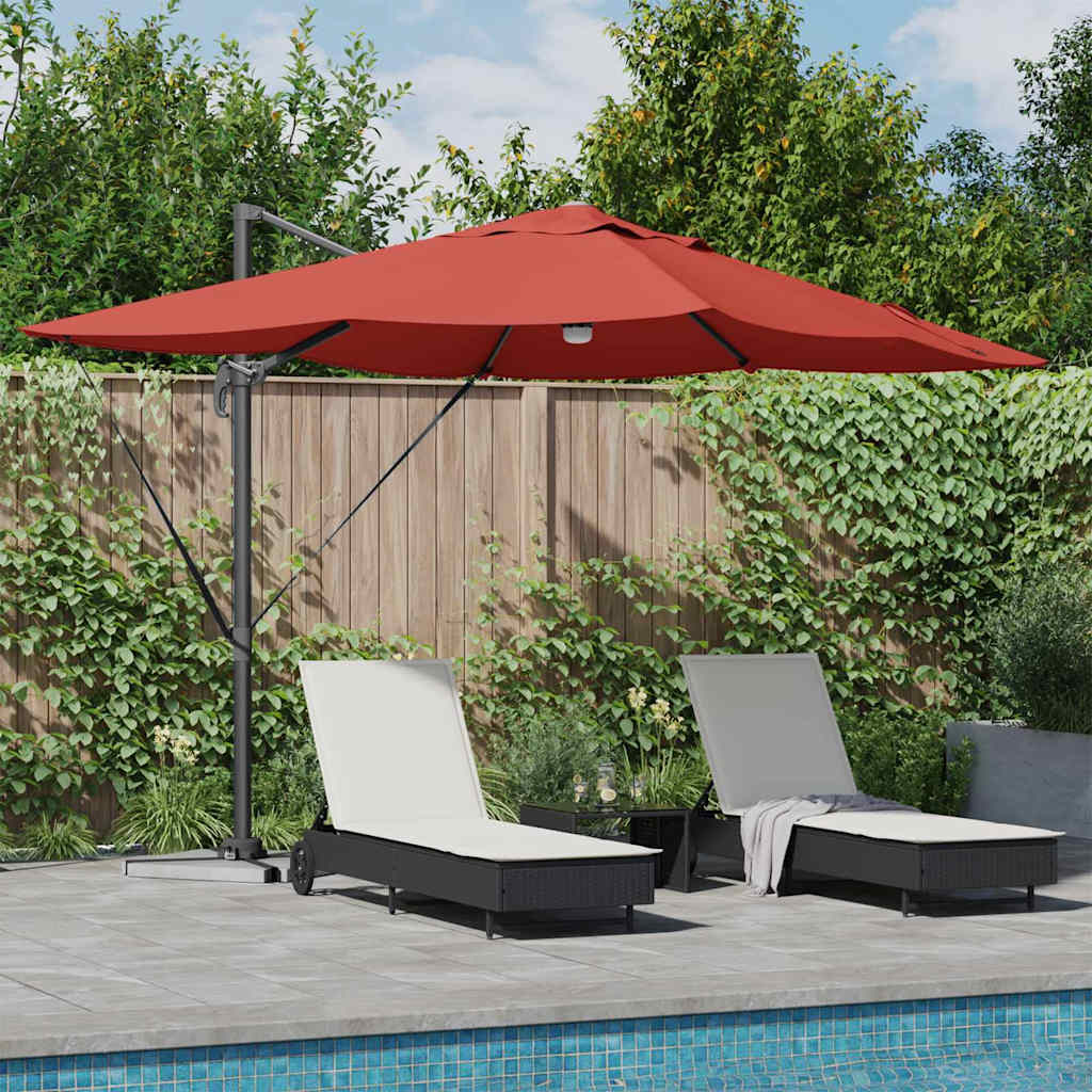 Cantilever Roma Parasol Red and Black 352 x 251 x 265 cm
