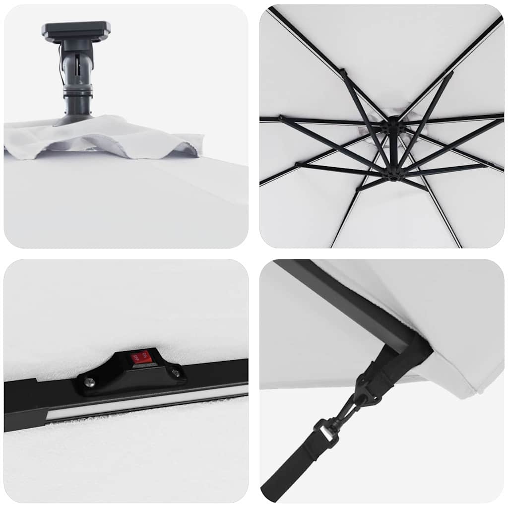 Cantilever Banana Parasol Sand 294 x 294 x 248 cm