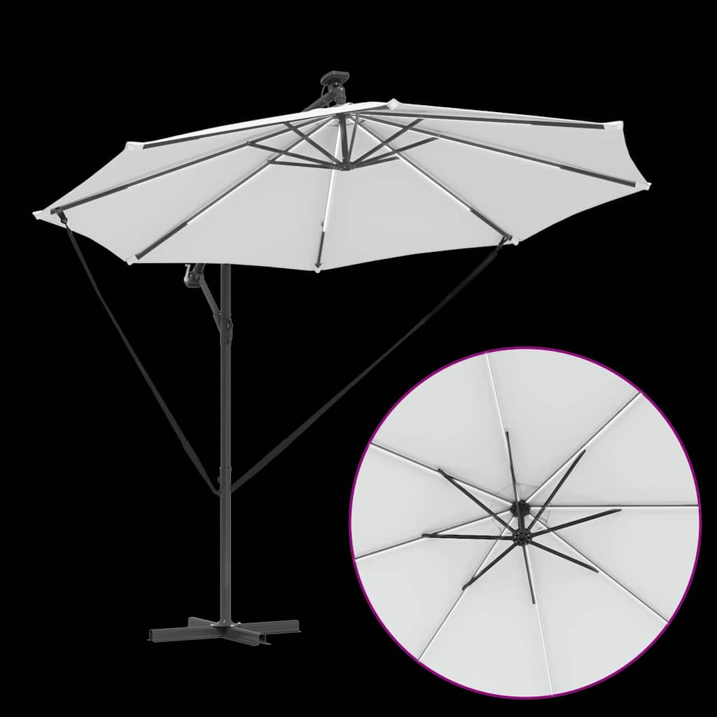Cantilever Banana Parasol Sand 294 x 294 x 248 cm