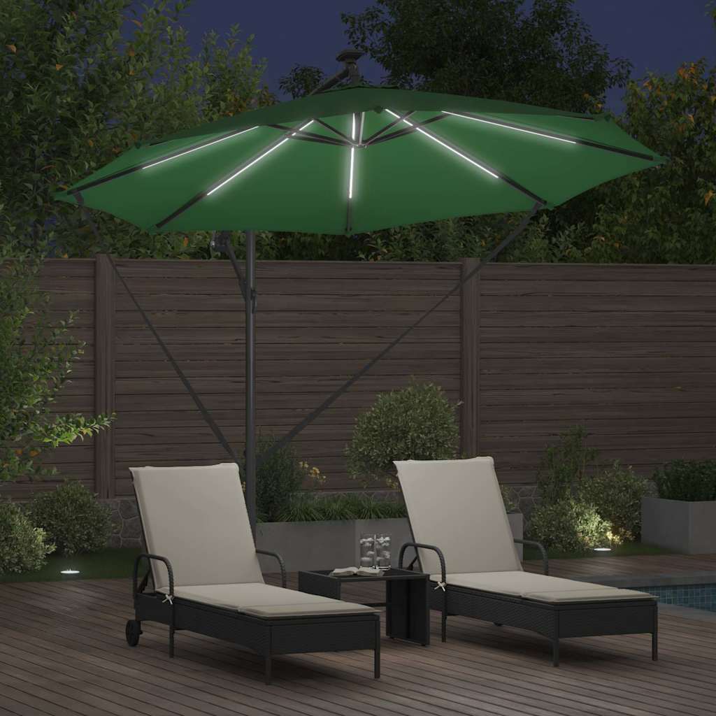 Cantilever Banana Parasol Green 294 x 294 x 248 cm