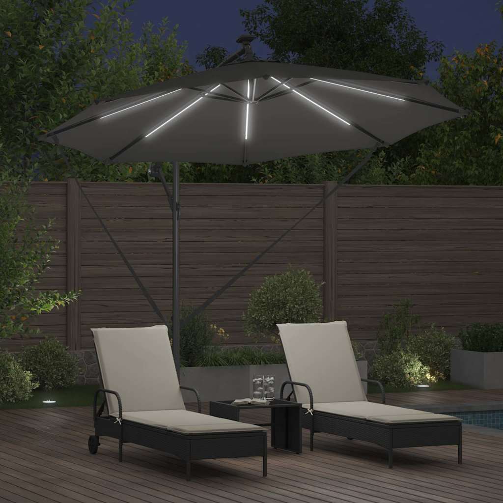 Cantilever Banana Parasol Anthracite 294 x 294 x 248 cm