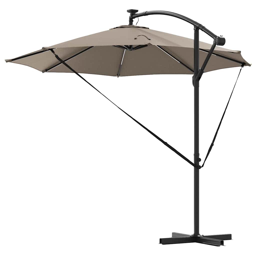 Cantilever Banana Parasol Taupe 294 x 294 x 248 cm