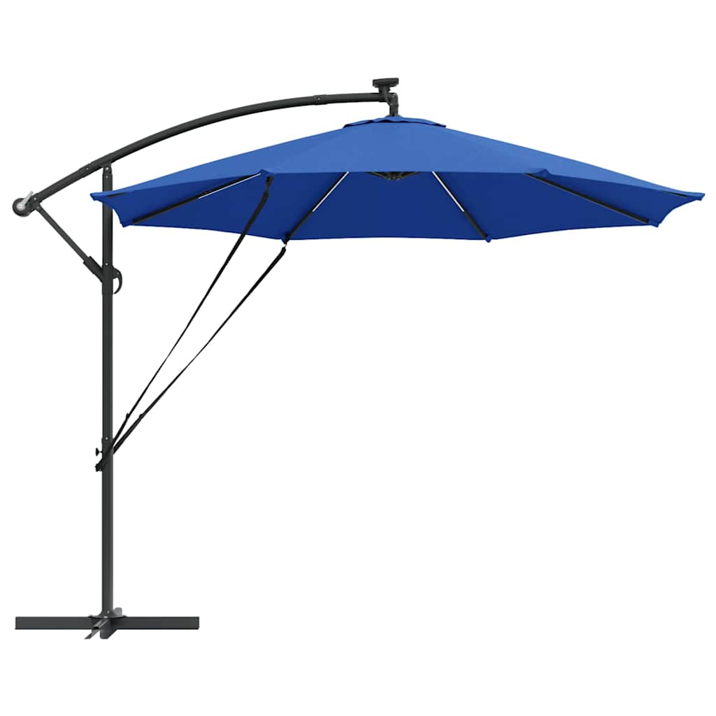 Cantilever Banana Parasol Azure blue 294 x 294 x 248 cm