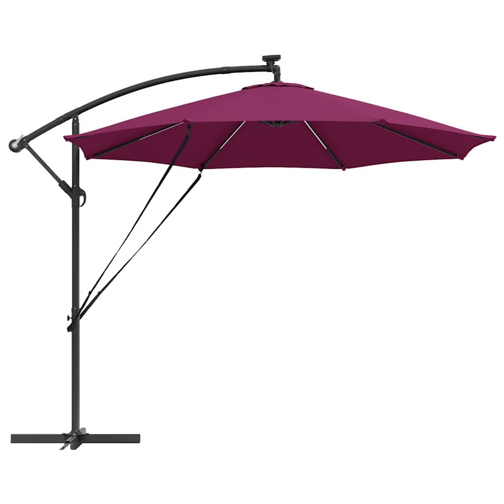 Cantilever Banana Parasol Bordeaux red 294 x 294 x 248 cm