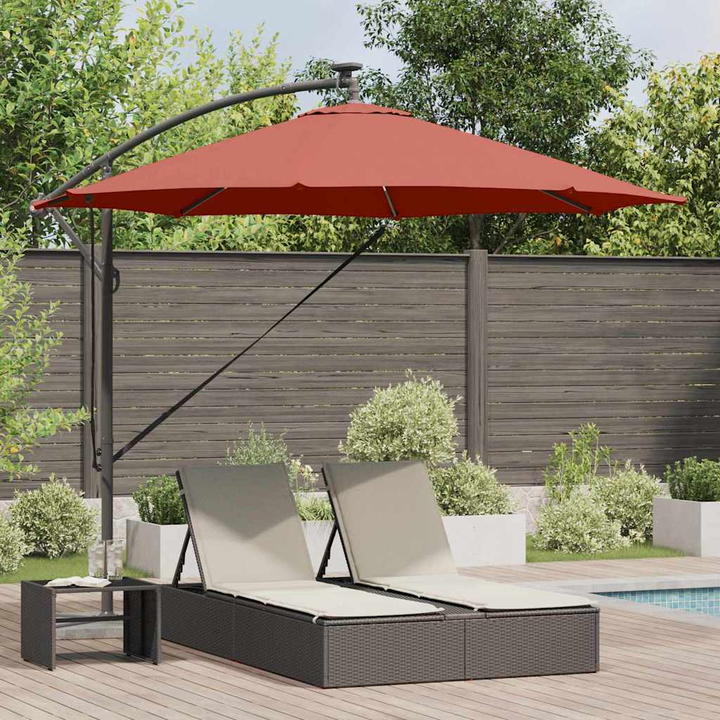 Cantilever Banana Parasol Terracotta 294 x 294 x 248 cm