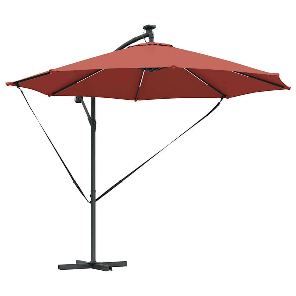 Cantilever Banana Parasol Terracotta 294 x 294 x 248 cm