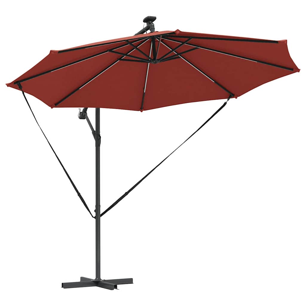Cantilever Banana Parasol Terracotta 294 x 294 x 248 cm