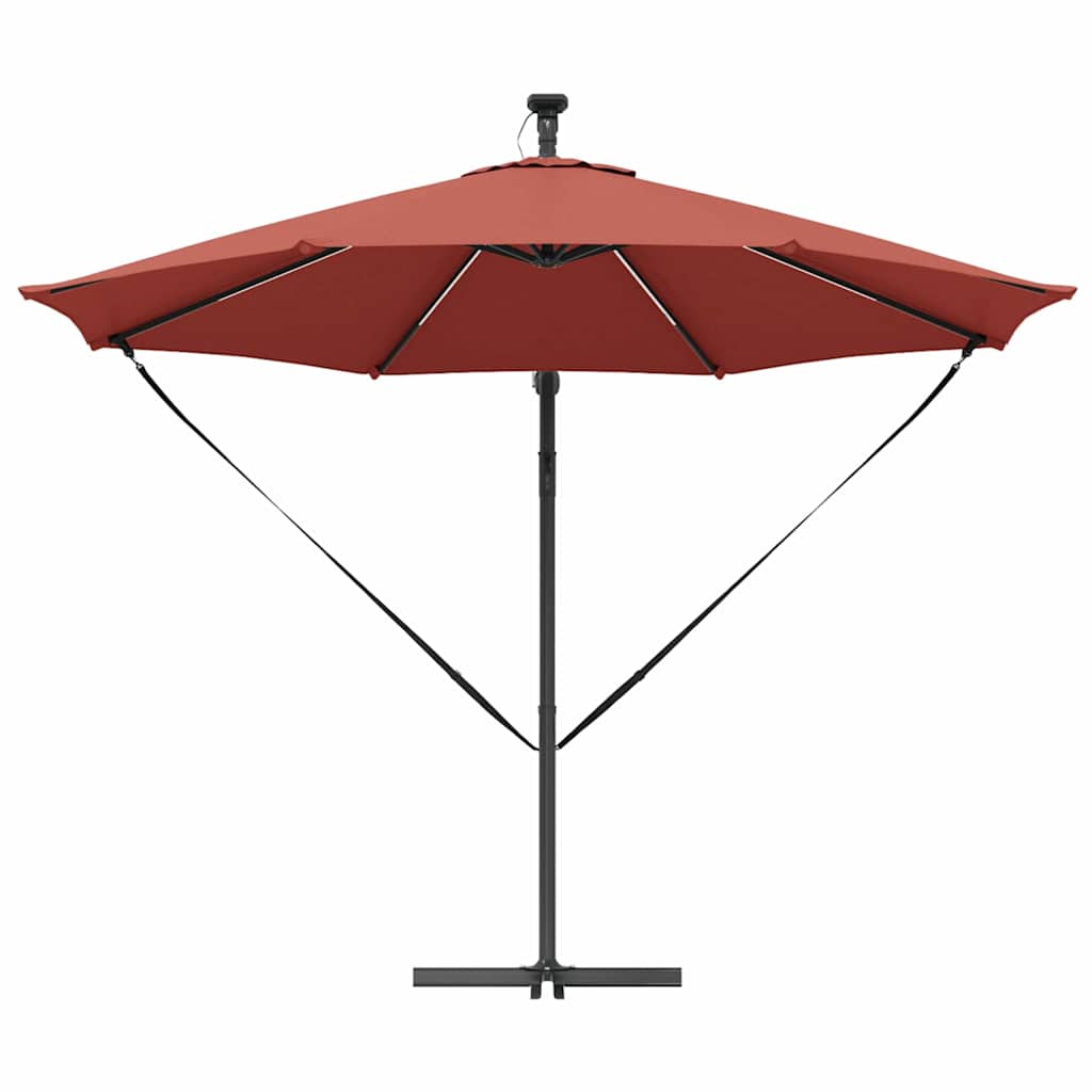 Cantilever Banana Parasol Terracotta 294 x 294 x 248 cm