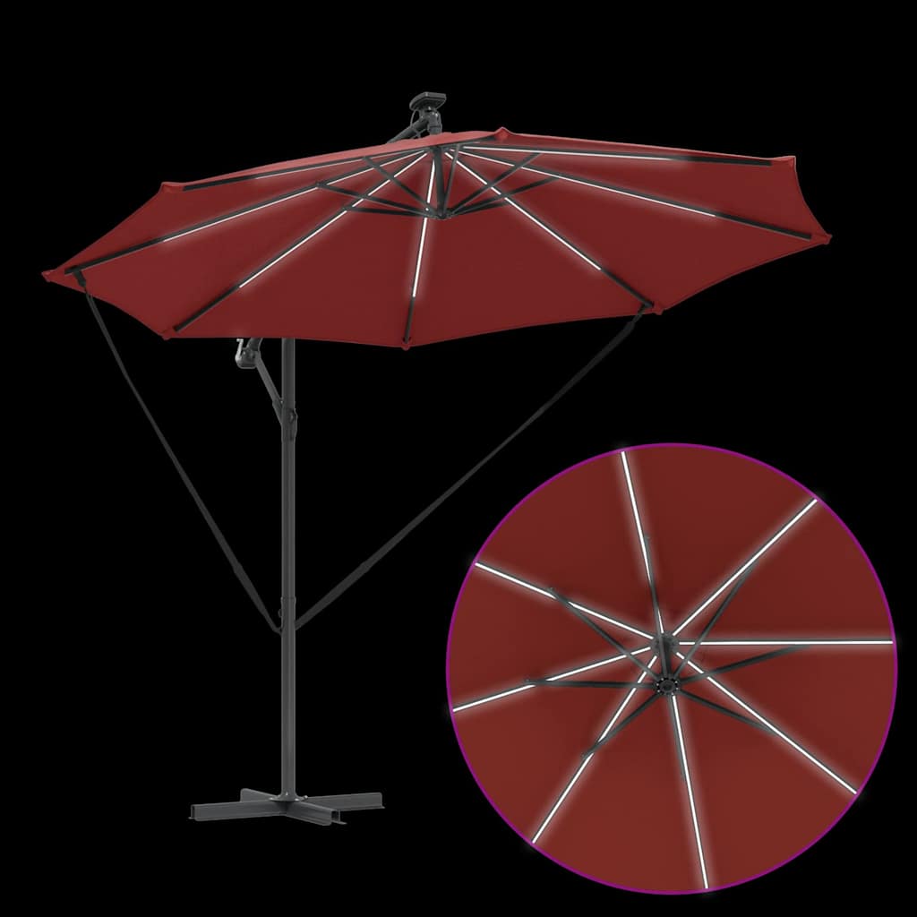 Cantilever Banana Parasol Terracotta 294 x 294 x 248 cm