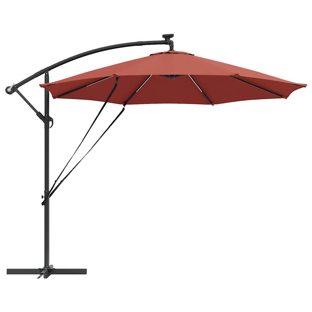 Cantilever Banana Parasol Terracotta 294 x 294 x 248 cm