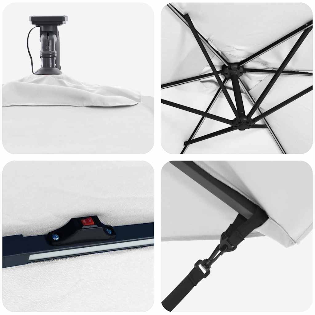 Cantilever Banana Parasol Sand 294 x 200 x 254 cm