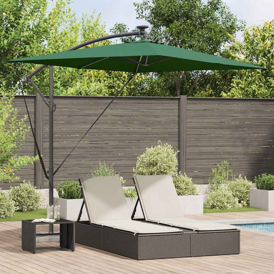 Cantilever Banana Parasol Green 294 x 200 x 254 cm