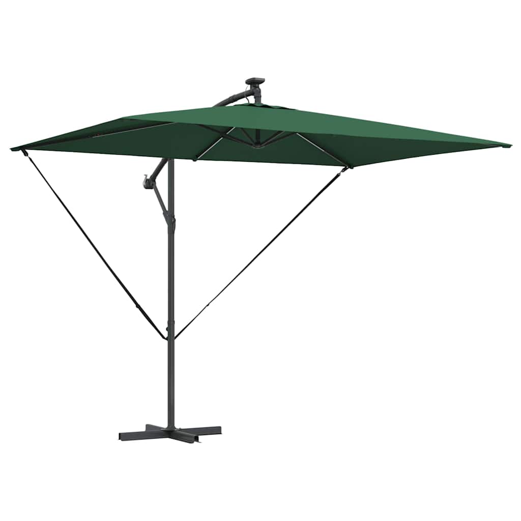 Cantilever Banana Parasol Green 294 x 200 x 254 cm