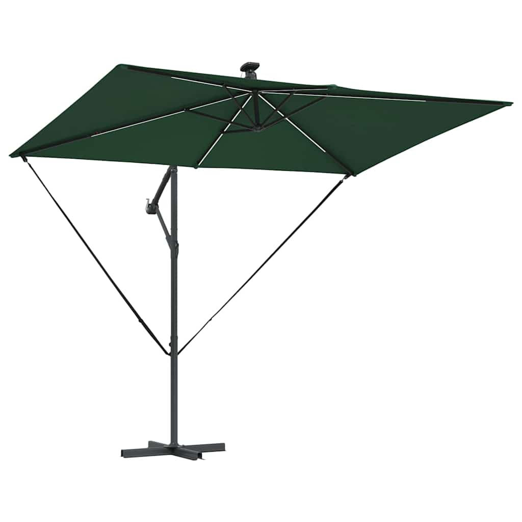 Cantilever Banana Parasol Green 294 x 200 x 254 cm