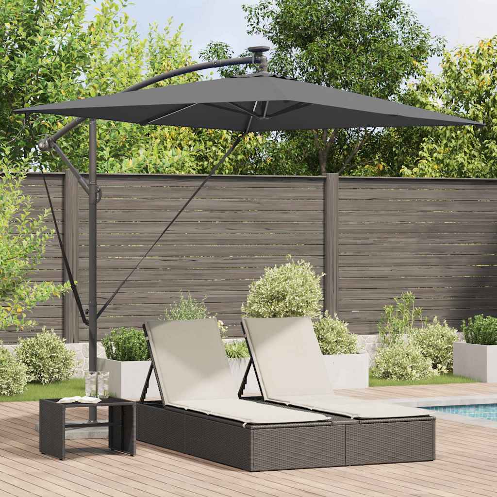 Cantilever Banana Parasol Anthracite 294 x 200 x 254 cm