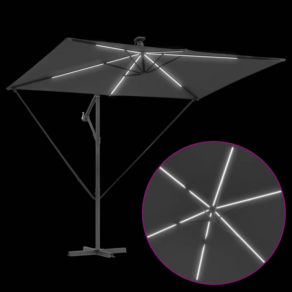 Cantilever Banana Parasol Anthracite 294 x 200 x 254 cm