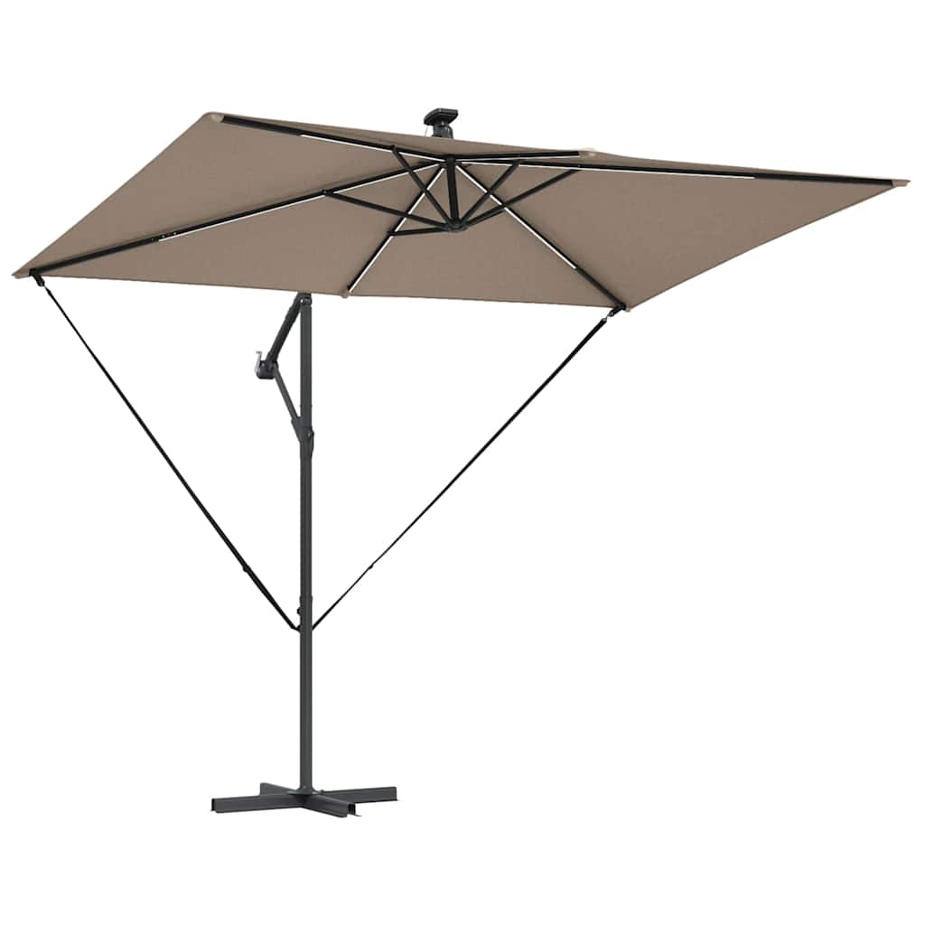 Cantilever Banana Parasol Taupe 294 x 200 x 254 cm