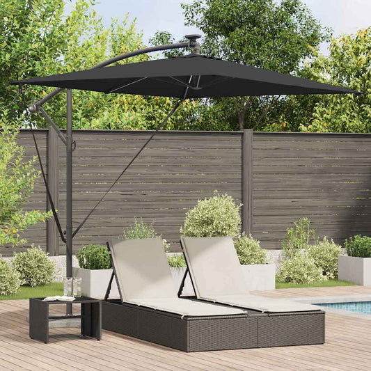 Cantilever Banana Parasol Black 294 x 200 x 254 cm