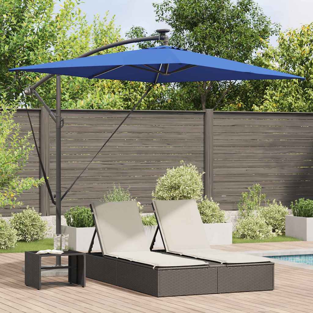 Cantilever Banana Parasol Blue 294 x 200 x 254 cm