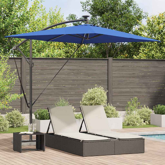 Cantilever Banana Parasol Blue 294 x 200 x 254 cm