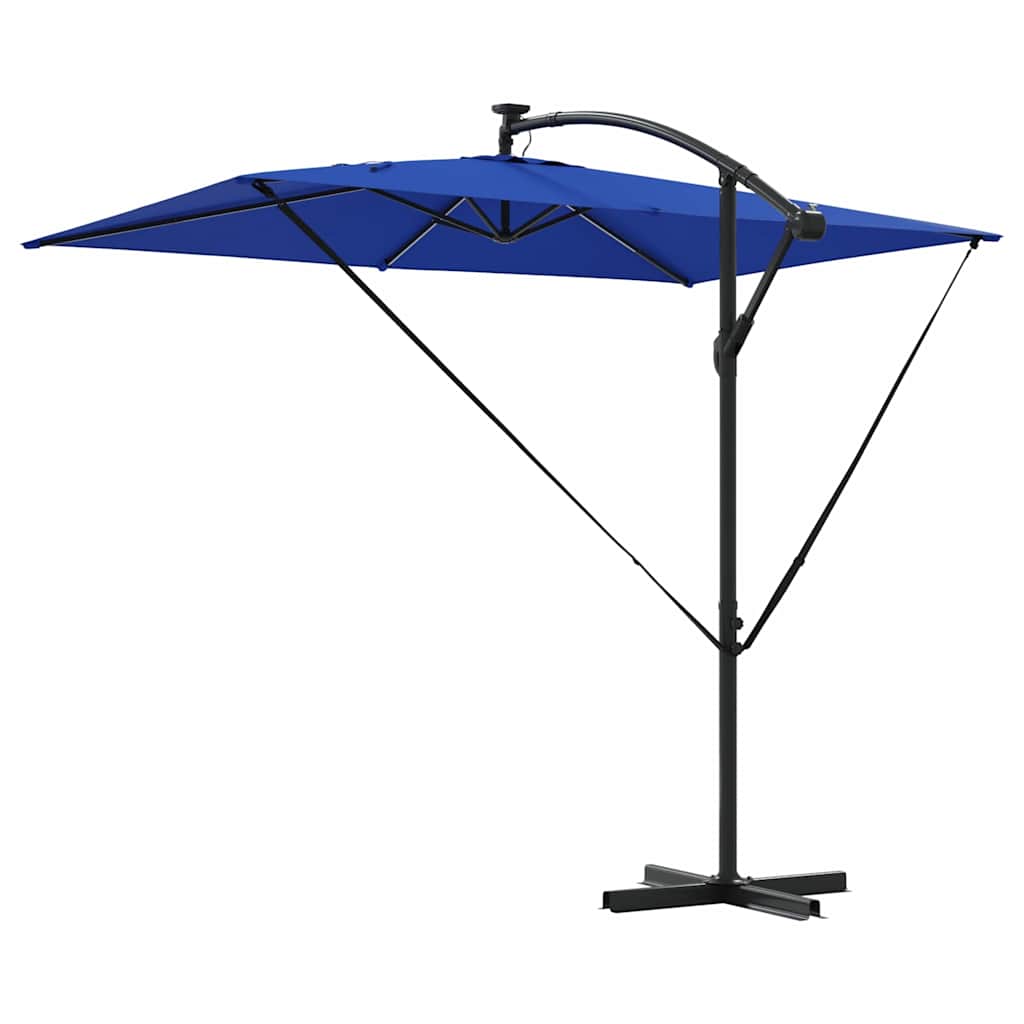 Cantilever Banana Parasol Blue 294 x 200 x 254 cm