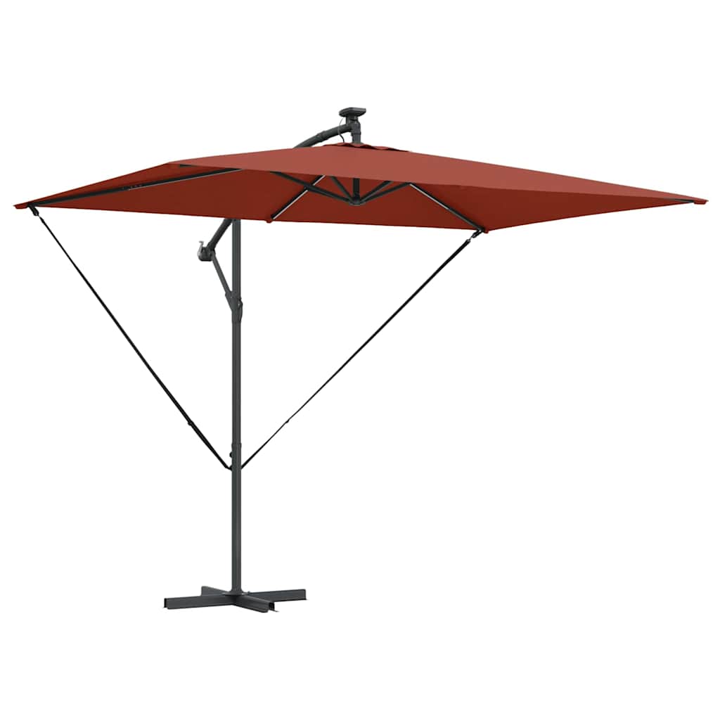 Cantilever Banana Parasol Terracotta 294 x 200 x 254 cm