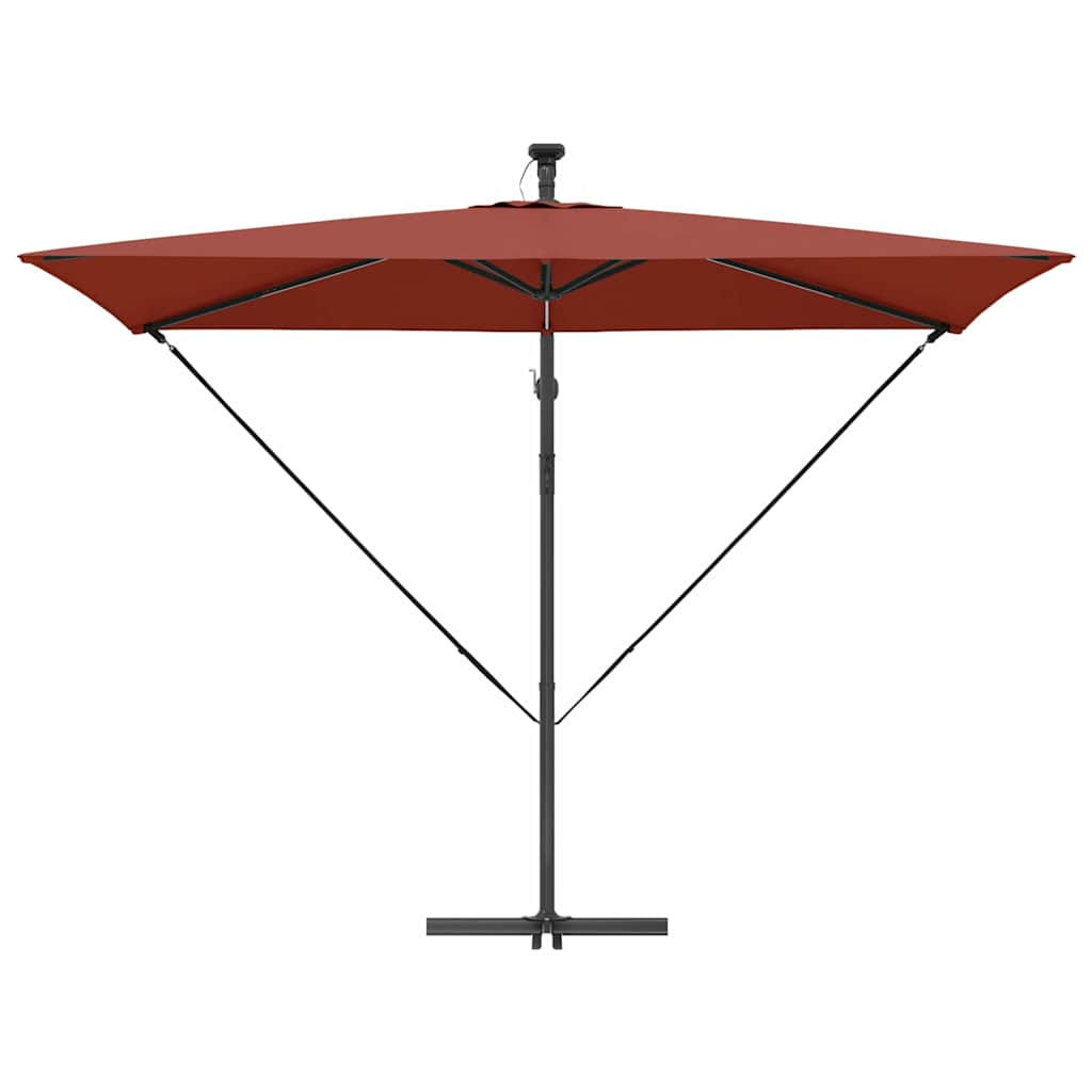 Cantilever Banana Parasol Terracotta 294 x 200 x 254 cm