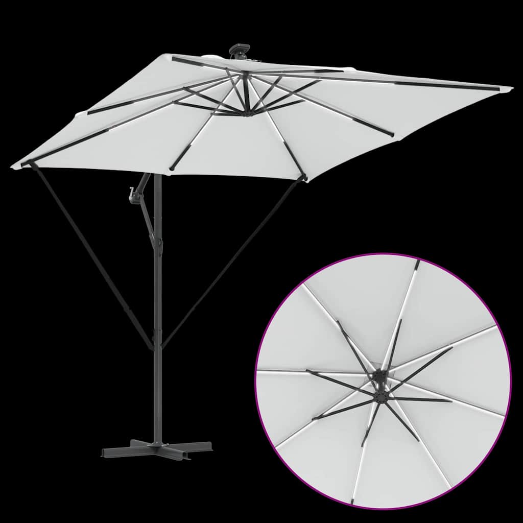 Cantilever Banana Parasol Sand 249 x 249 x 250 cm