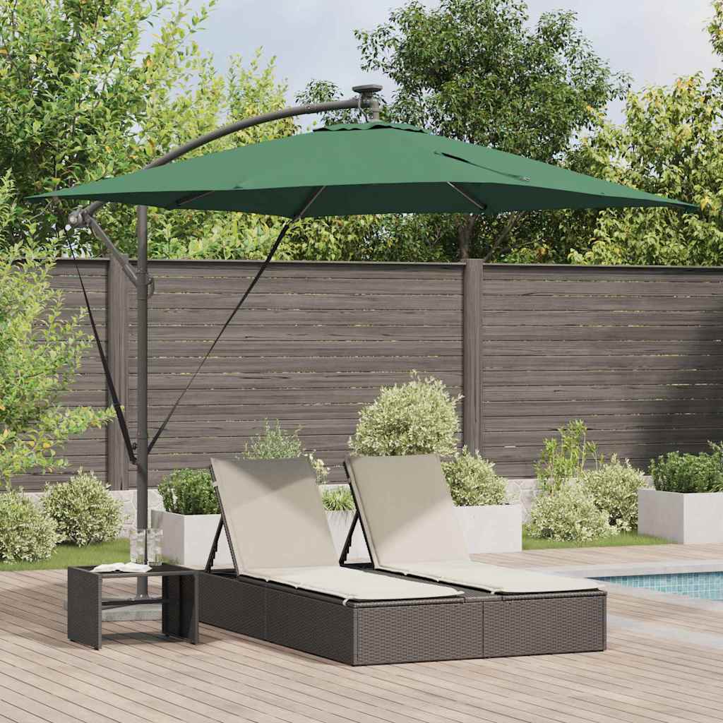 Cantilever Banana Parasol Green 249 x 249 x 250 cm