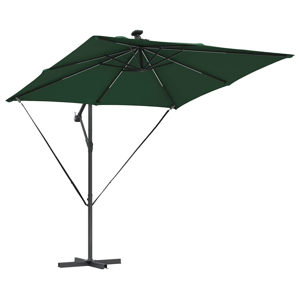 Cantilever Banana Parasol Green 249 x 249 x 250 cm