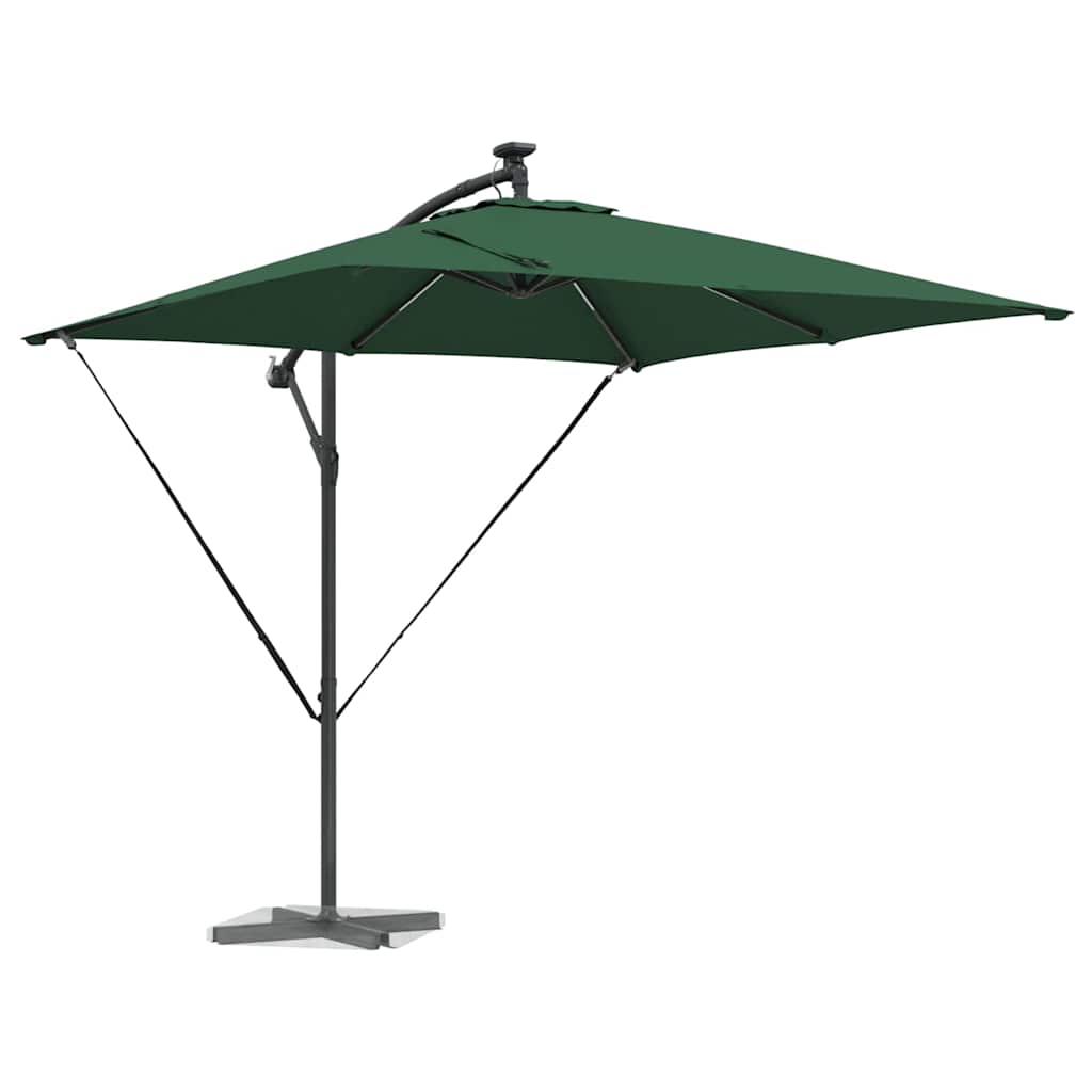 Cantilever Banana Parasol Green 249 x 249 x 250 cm