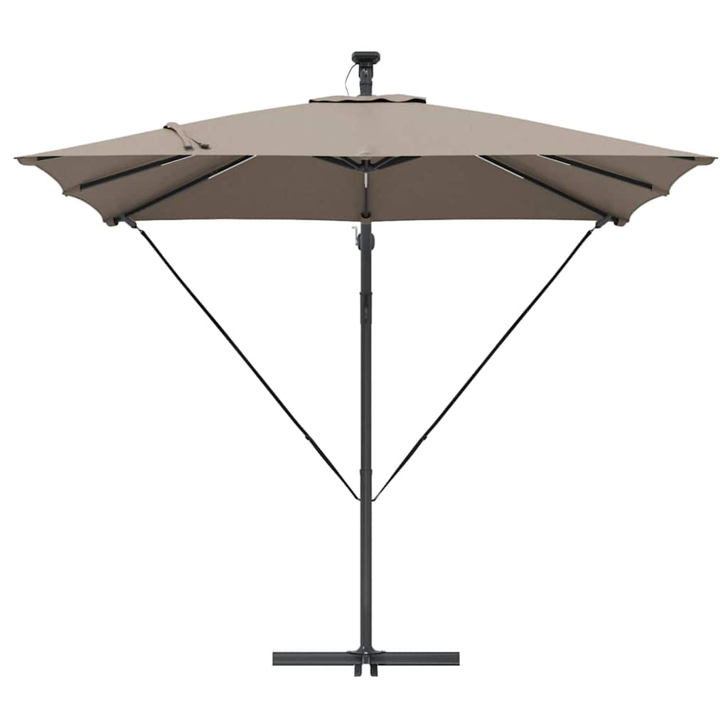 Cantilever Banana Parasol Taupe 249 x 249 x 250 cm