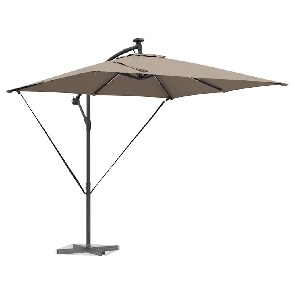Cantilever Banana Parasol Taupe 249 x 249 x 250 cm