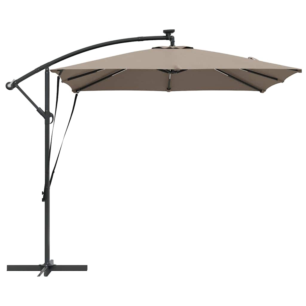 Cantilever Banana Parasol Taupe 249 x 249 x 250 cm