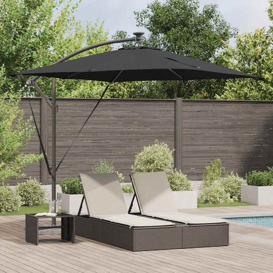 Cantilever Banana Parasol Black 249 x 249 x 250 cm