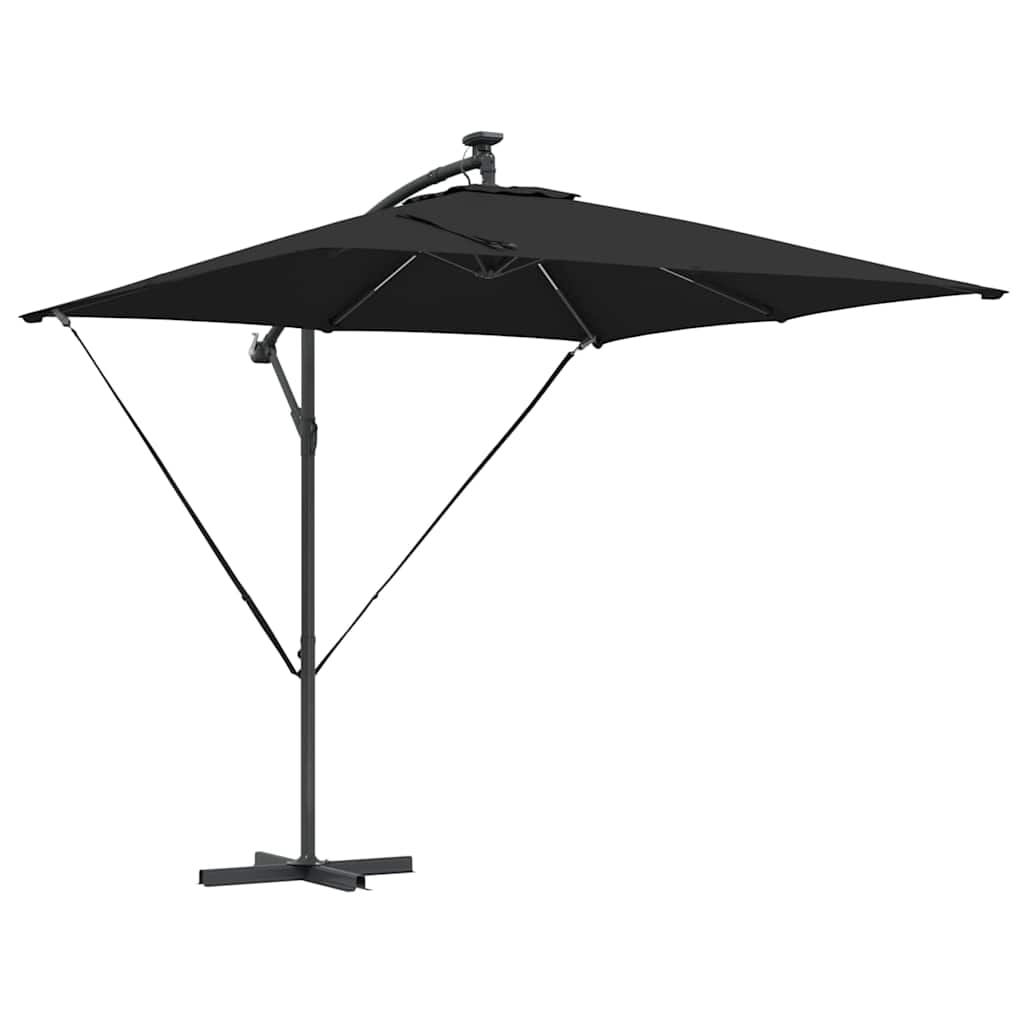 Cantilever Banana Parasol Black 249 x 249 x 250 cm