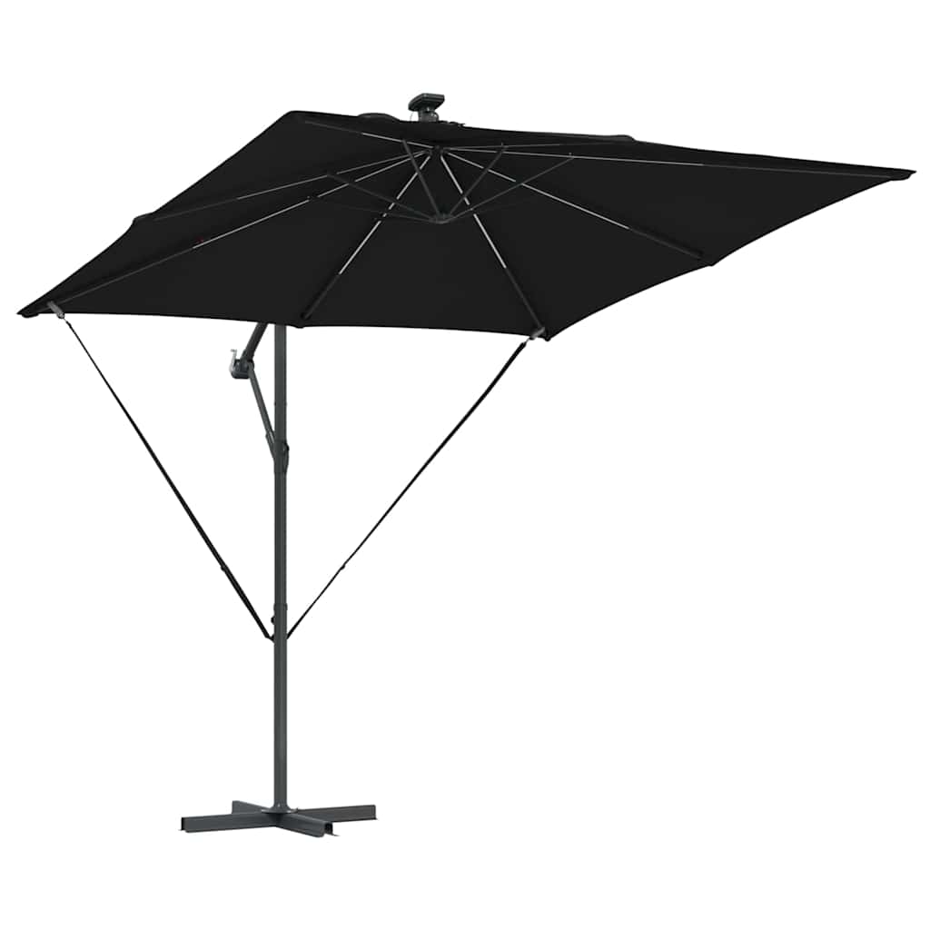 Cantilever Banana Parasol Black 249 x 249 x 250 cm