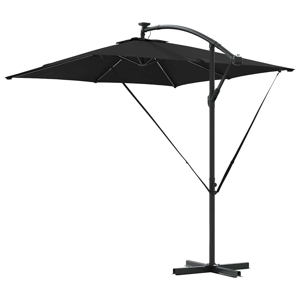 Cantilever Banana Parasol Black 249 x 249 x 250 cm