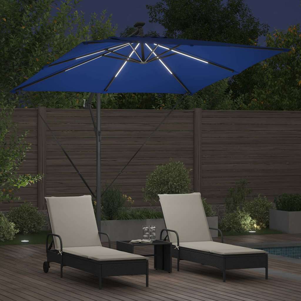 Cantilever Banana Parasol Blue 249 x 249 x 250 cm