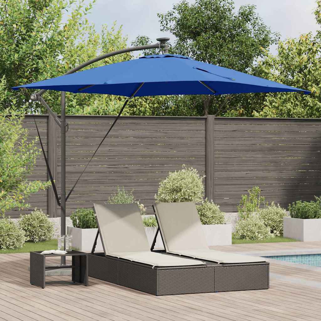 Cantilever Banana Parasol Blue 249 x 249 x 250 cm