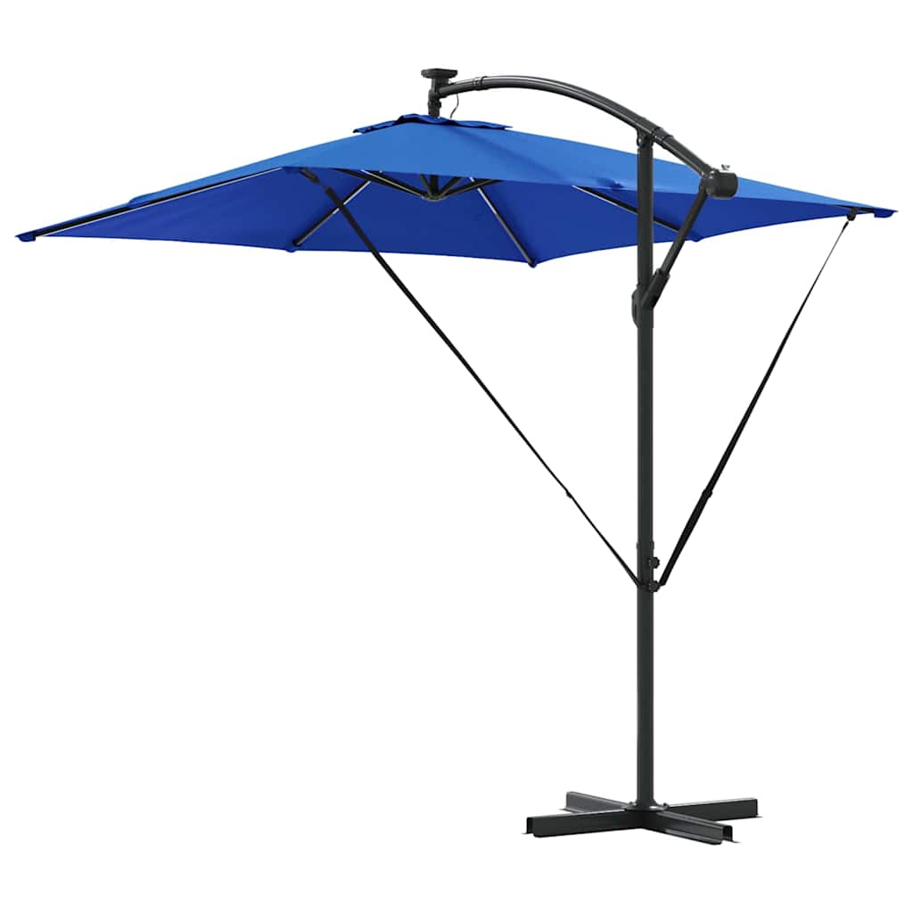 Cantilever Banana Parasol Blue 249 x 249 x 250 cm