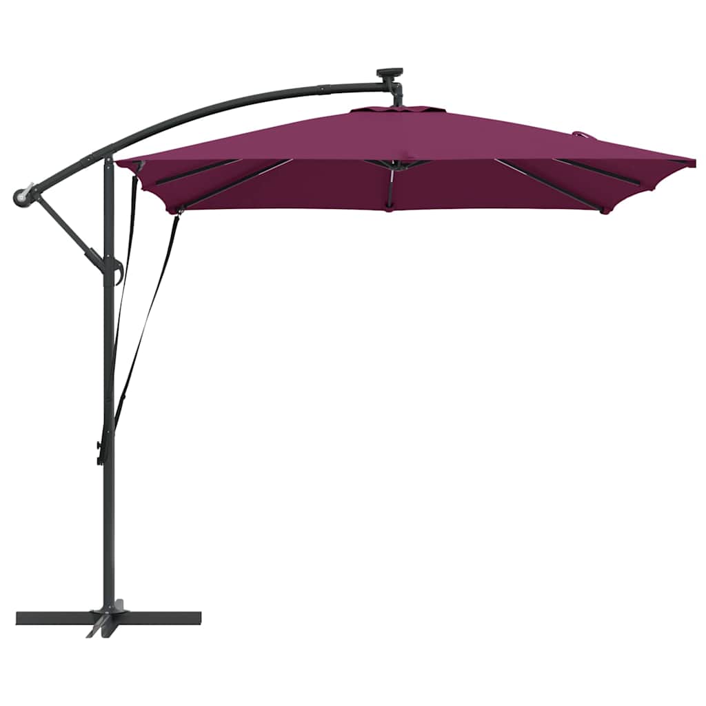 Cantilever Banana Parasol Bordeaux red 249 x 249 x 250 cm