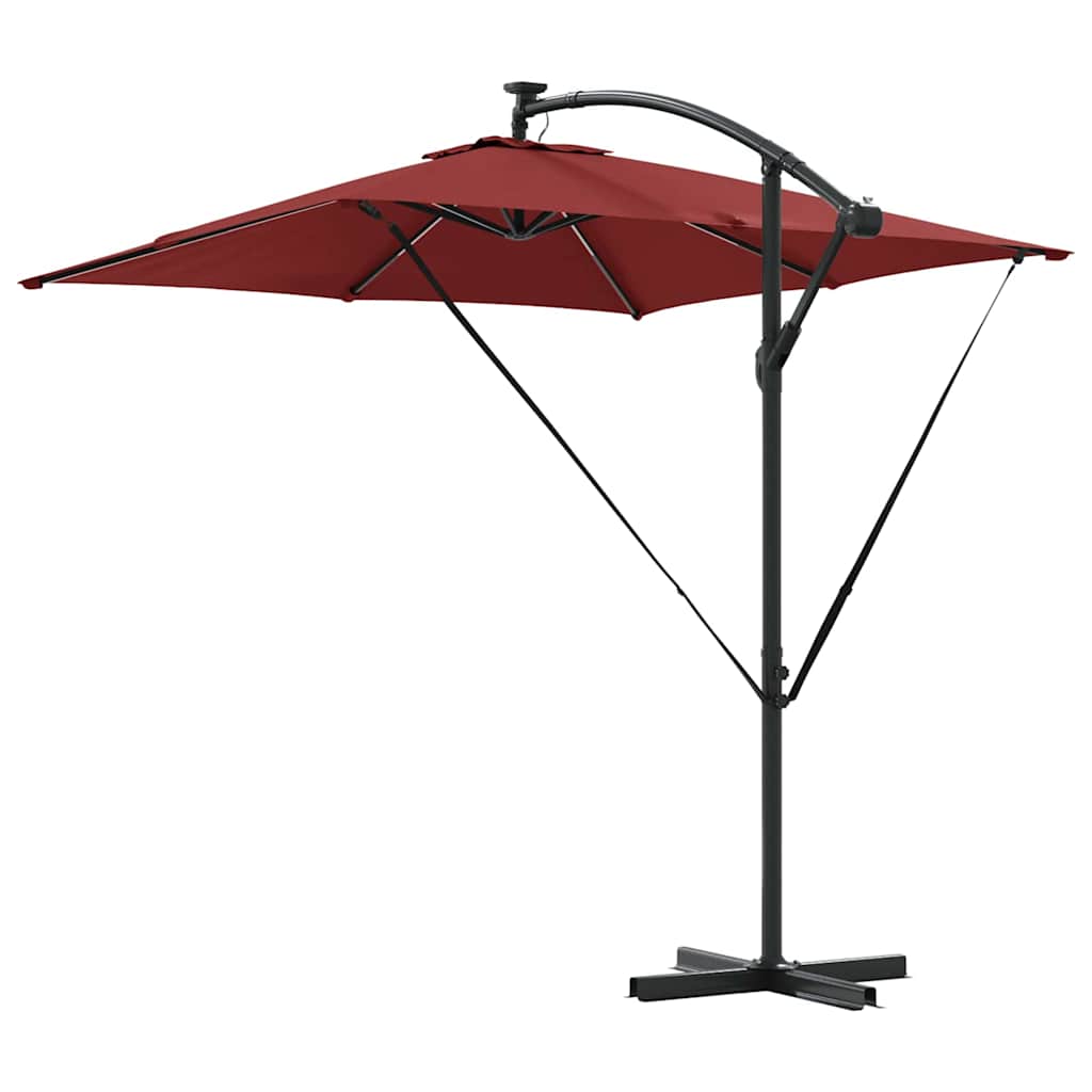 Cantilever Banana Parasol Terracotta 249 x 249 x 250 cm