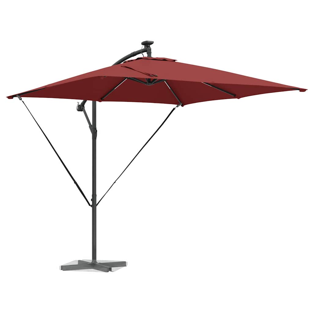 Cantilever Banana Parasol Terracotta 249 x 249 x 250 cm