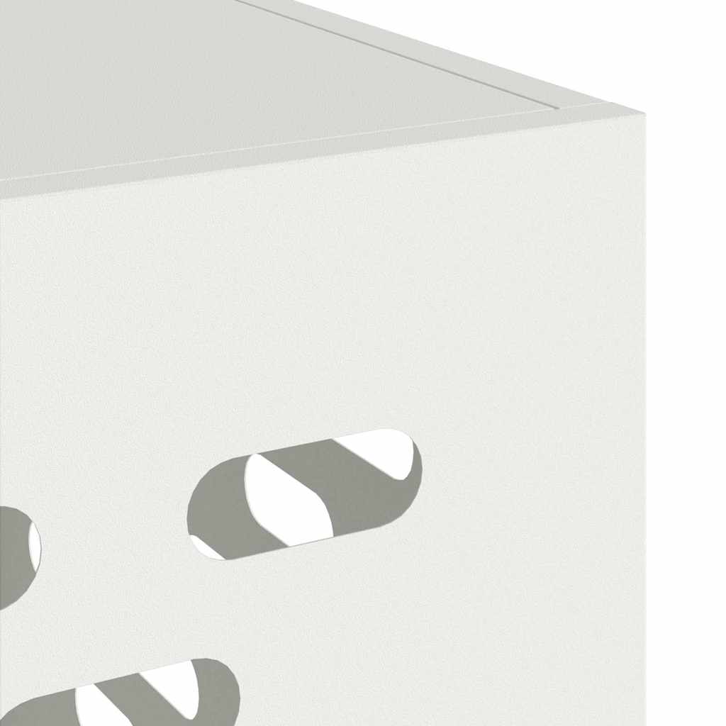 Air Conditioner Cover White 90 x 40 x 60 cm Steel