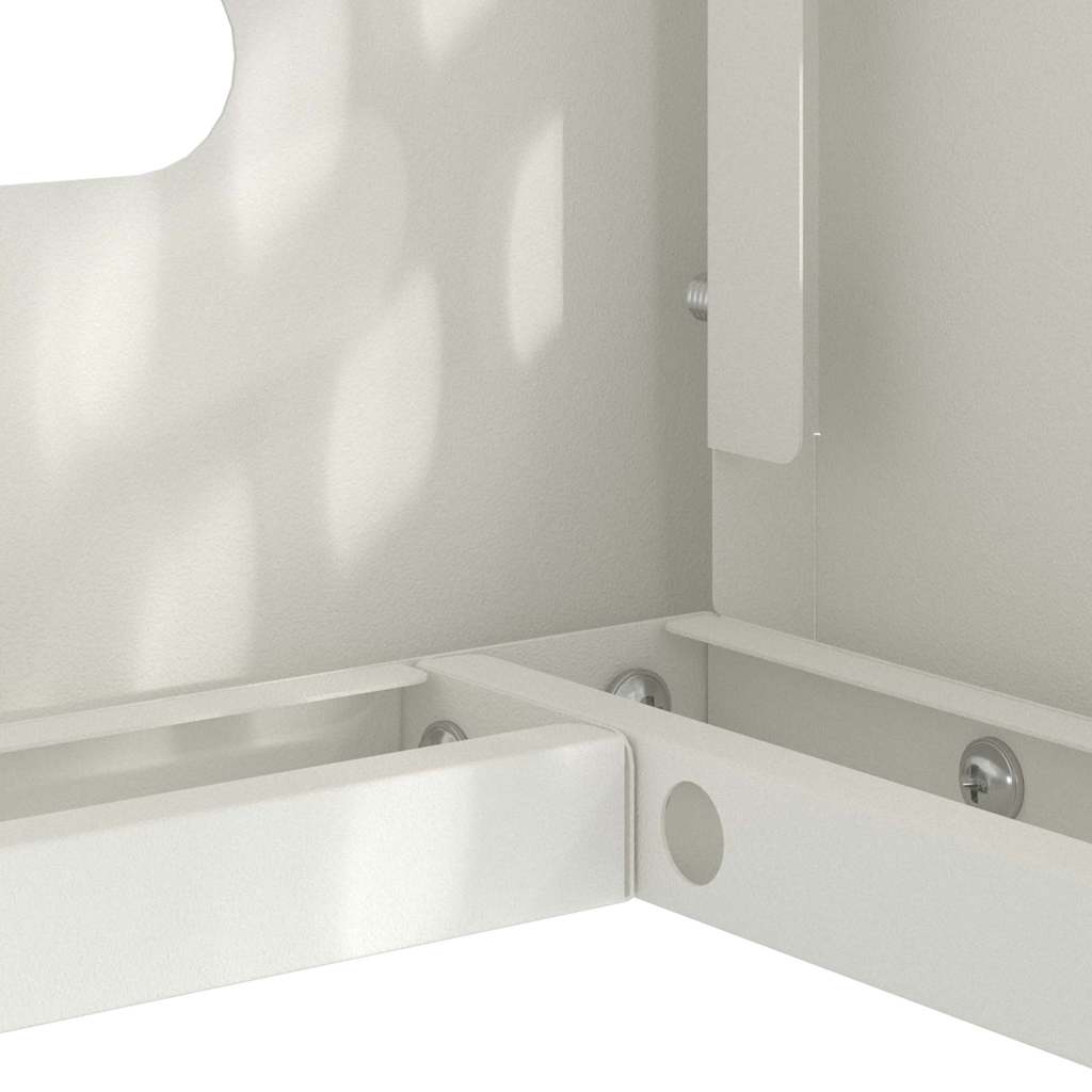 Air Conditioner Cover White 90 x 40 x 60 cm Steel