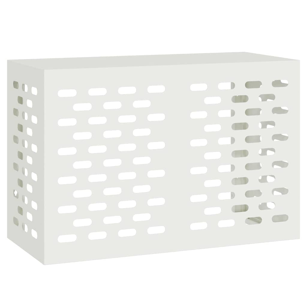 Air Conditioner Cover White 90 x 40 x 60 cm Steel