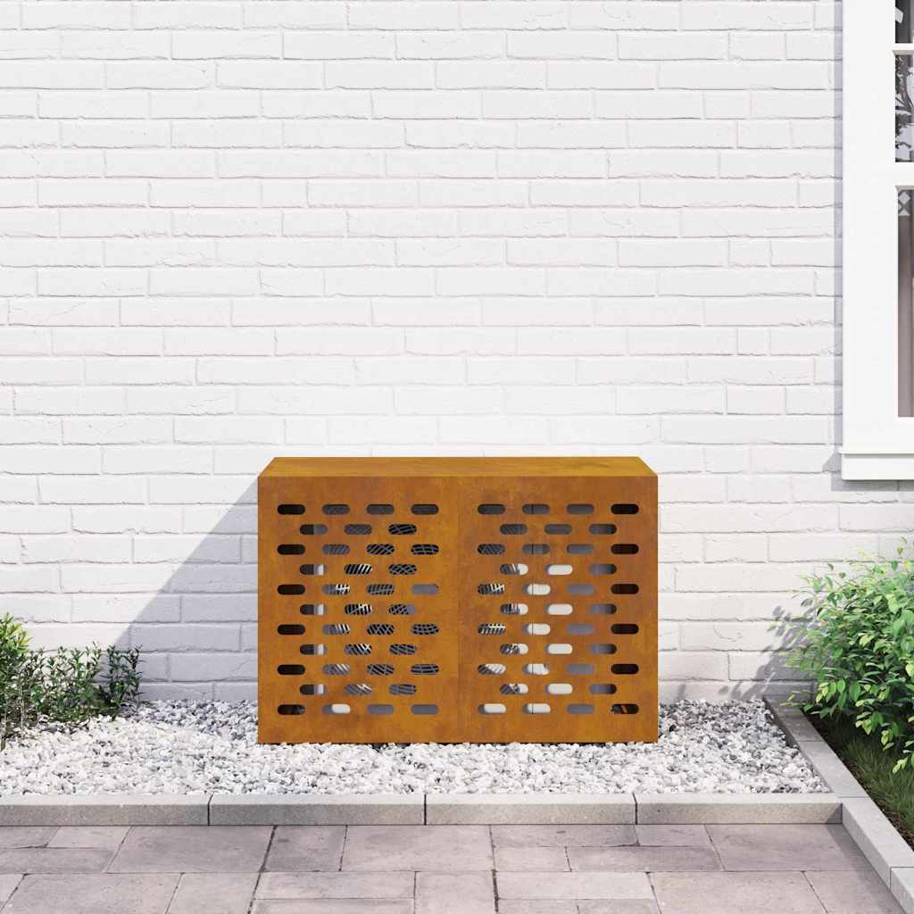 Air Conditioner Cover Rusty 90 x 40 x 60 cm Weathering steel