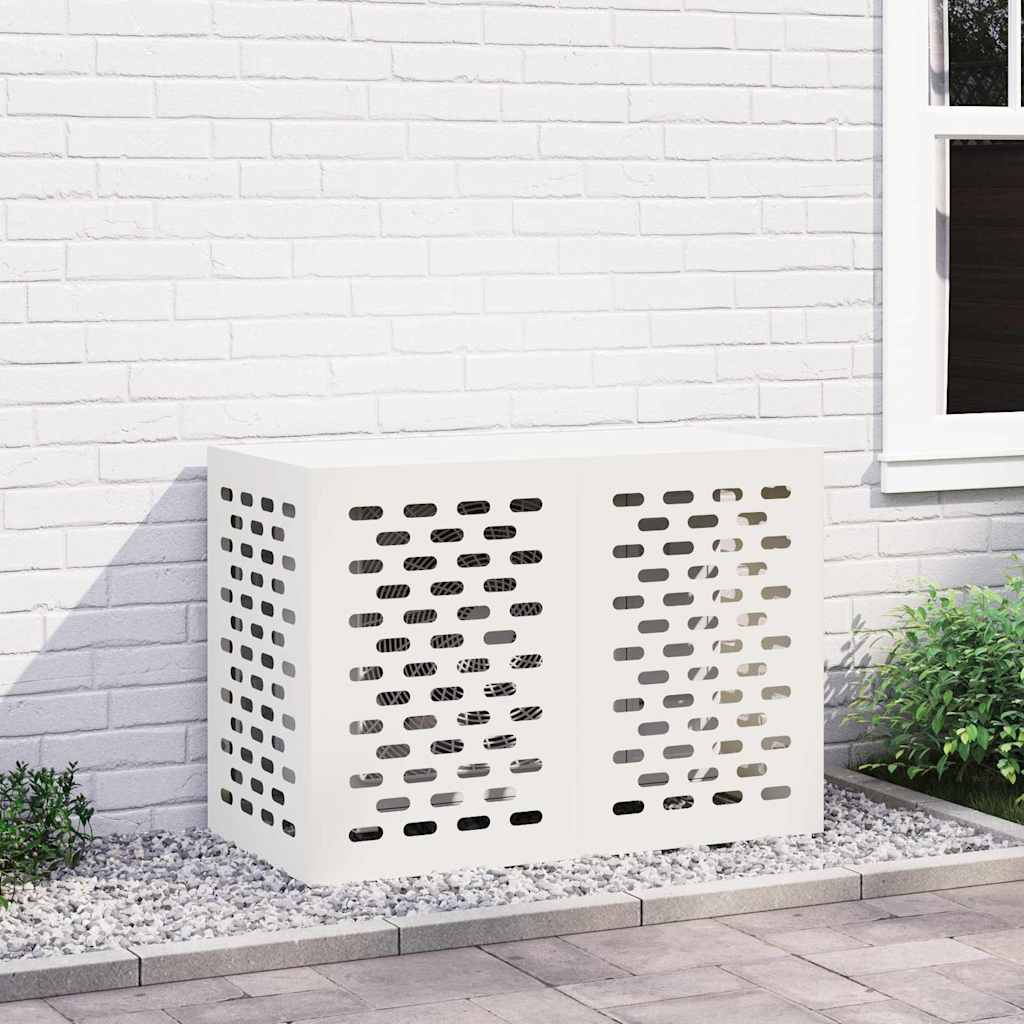 Air Conditioner Cover White 100 x 50 x 70 cm Steel