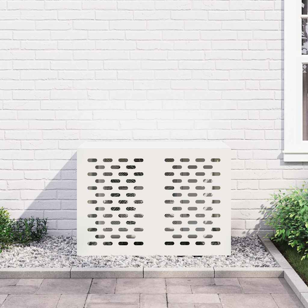 Air Conditioner Cover White 100 x 50 x 70 cm Steel
